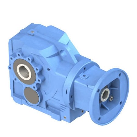 Worldwide Electric WWE, Cast-Iron Helical Bevel Speed Reducer; 182TC Input Flange, 100/1. KAN77-100/1-H-182TC